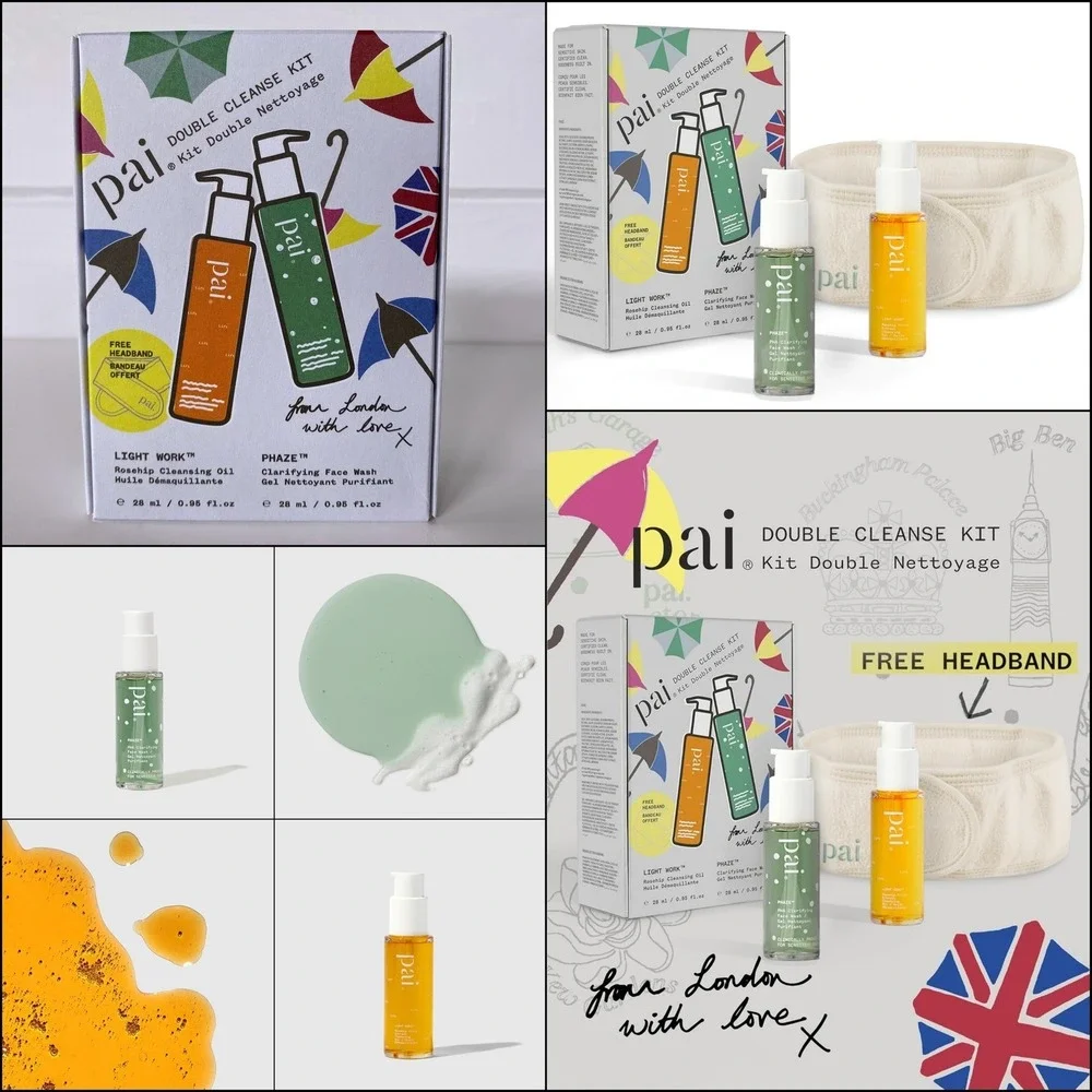 PAI Skincare Double Cleanse Kit NIB Light Work Cleansing Oil Phaze PHA Face Wash